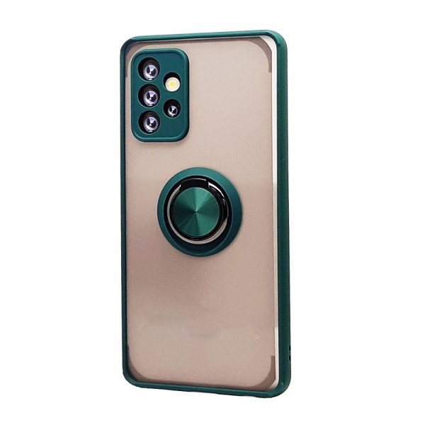 Wholesale Tuff Slim Armor Hybrid Ring Stand Case for Samsung Galaxy A32 5G (Green)
